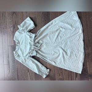 Light Blue Patterned Dress 8 years , long sleeve